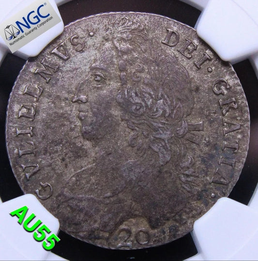 20 Shillings 1895 William II. Scotland. S.5686 aUNC NGC AU55 TOP POP