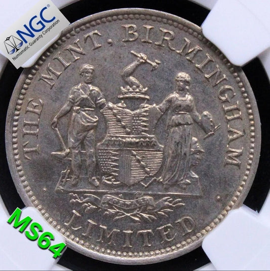 (UNDATED) G.BRITAIN CU-NI SWEENY-ADV-29 BIRMINGHAM MINT Token NGC MS64