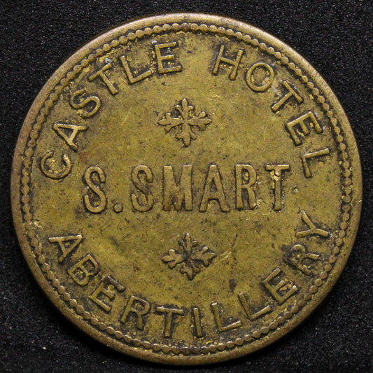 Castle hotel-Abertillery- token 3 pence