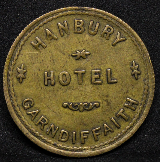 Garndiffaith Abersychan Inn / Pub Token C1053 3d Hanbury Hotel. By Ardil Leeds