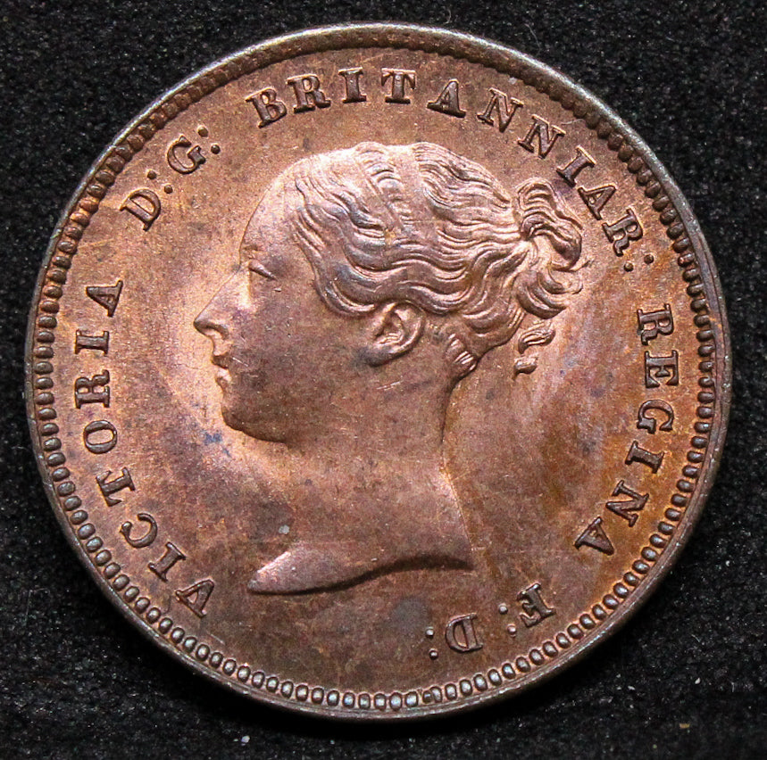 1839 1/2 Farthing, Queen Victoria. S.3951. UNC