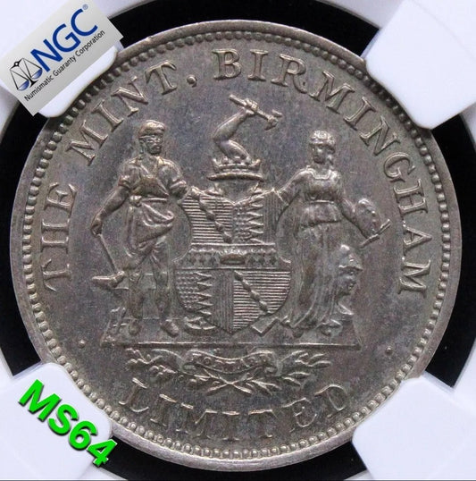 (UNDATED) G.BRITAIN CU-NI SWEENY-ADV-29 BIRMINGHAM MINT Token NGC MS64