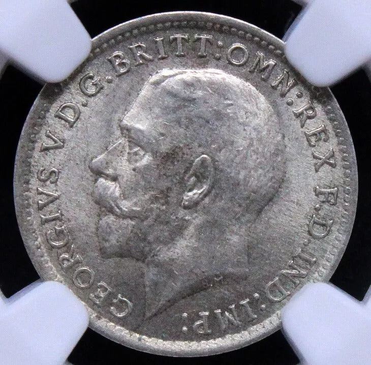 3 pence (maundy issue) 1920. George V. S.4018. UNC NGC MS64