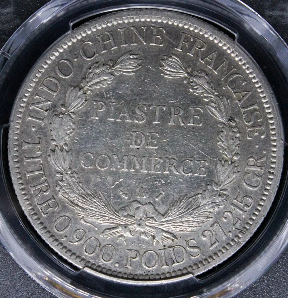 1888-A Piastre, French Indo-China. KM-10. PCGS XF Cleaned