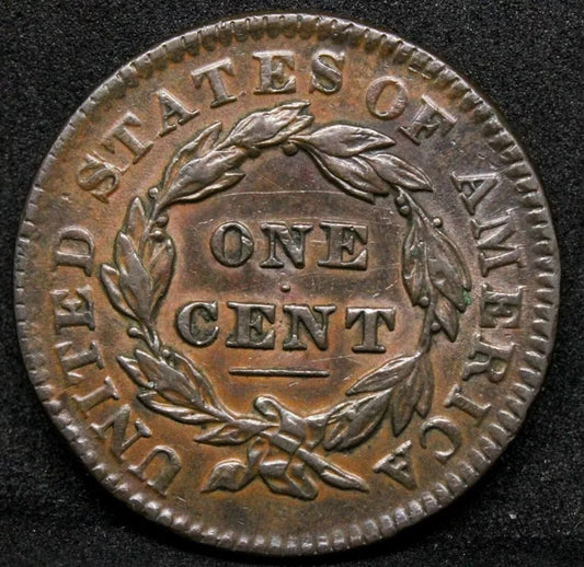 1 Cent 1832 Matron Head, Medium Letters AU. United States/USA