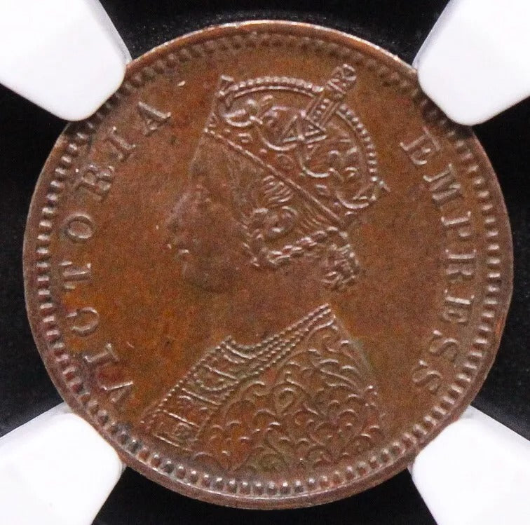 1/12 Anna 1898. British-India. KM-483. UNC NGC MS63 BN