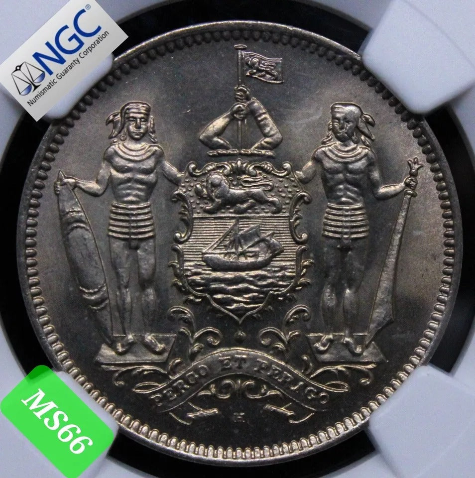 5 cents 1928-H British North Borneo. NGC MS66 KM-5