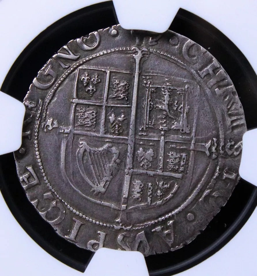 1 Shilling 1638-39, Charles I. S-2797. NGC XF45 Hammered Silver