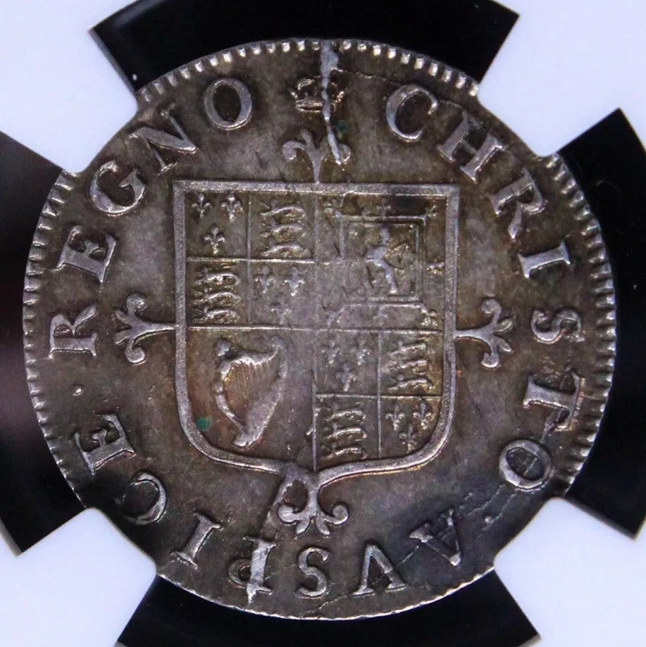 4 Pence undated- Charles II Milled issue. S.3383. NGC AU58 aUNC